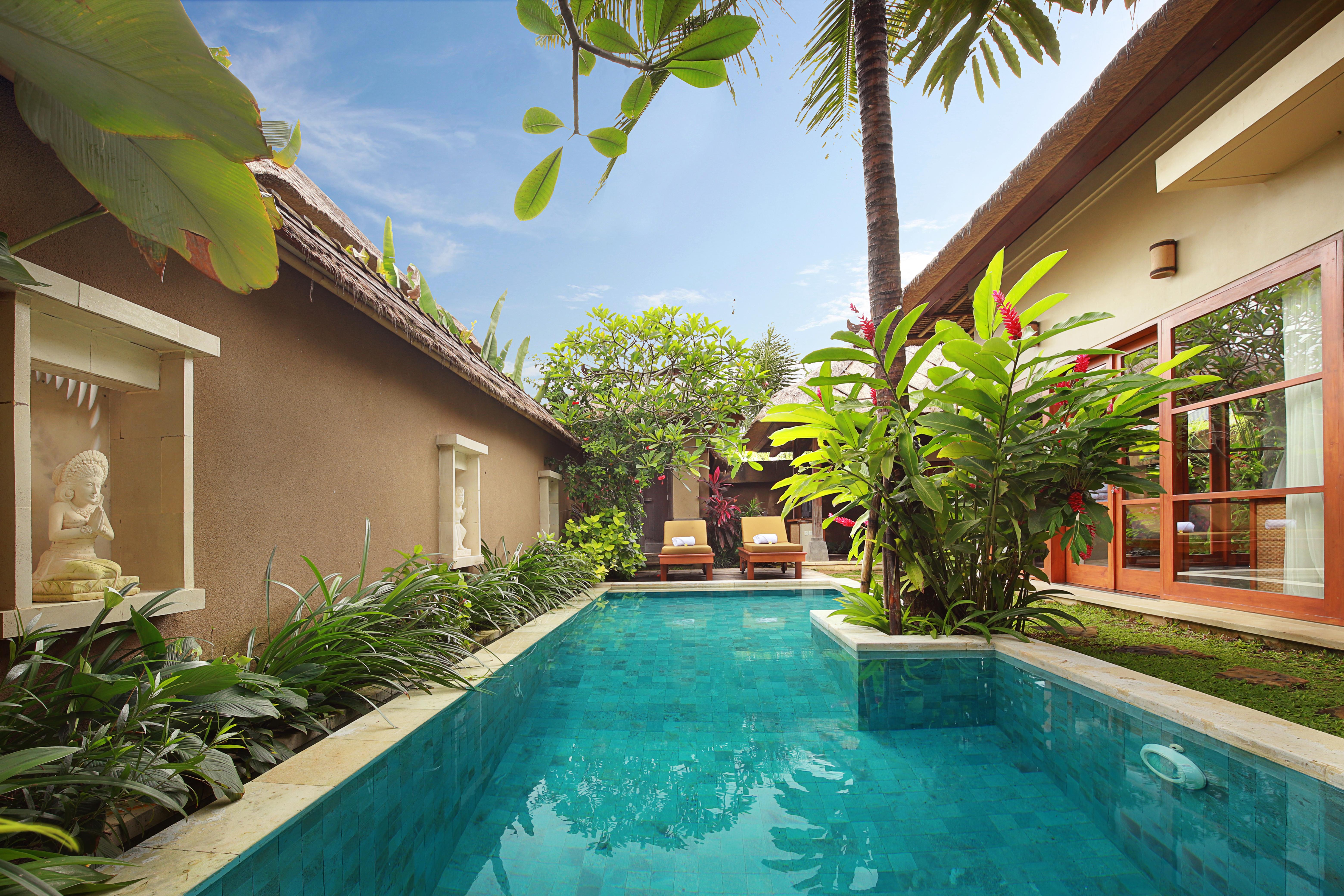 Ubud Nyuh Bali Resort & Spa Exteriér fotografie A swimming pool in Bali, Indonesia